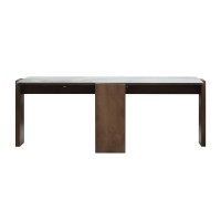 Журнальный стол HOBEL GILDE STONE 60X120 IVORIE LIGHT GREY/OAK PIGMENT (2) 