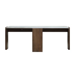 Журнальный стол HOBEL GILDE STONE 60X120 IVORIE LIGHT GREY/OAK PIGMENT (2) 