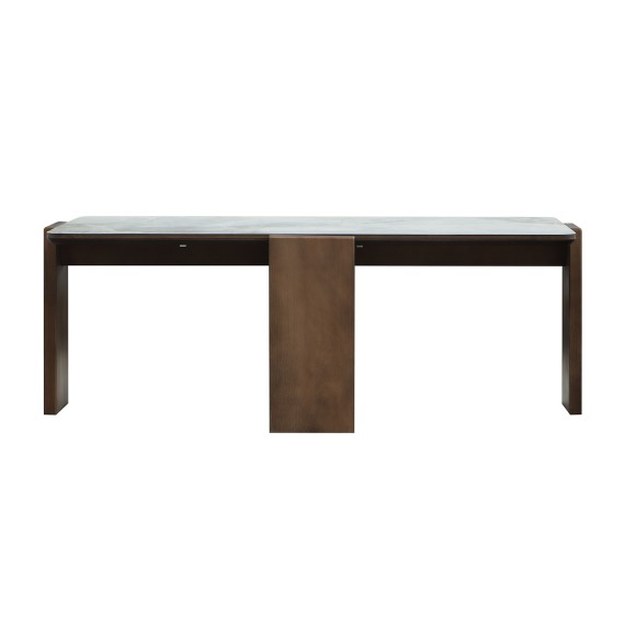 Журнальный стол HOBEL GILDE STONE 60X120 IVORIE LIGHT GREY/OAK PIGMENT (2) 