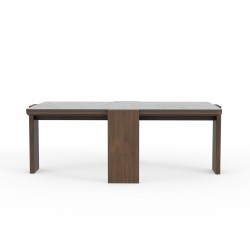Coffee table HOBEL GILDE STONE 75X120 IVORIE BEIGE/BROWN PIGMENT (2) 