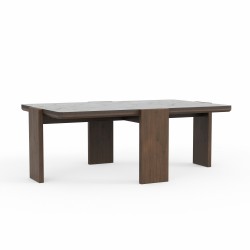 Coffee table HOBEL GILDE STONE 75X120 IVORIE BEIGE/BROWN PIGMENT (2) 