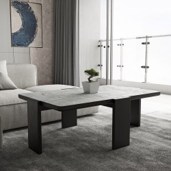 Coffee table HOBEL GILDE STONE 75X120 PAYAS GREY/CHOCOLATE PIGMENT (2) 