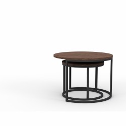 Журнальный стол HOBEL EX-B22 METAL BLACK/ K090 (2) 