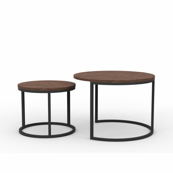 Սուրճի սեղան HOBEL EX-B22 METAL BLACK/ K090 (2) 