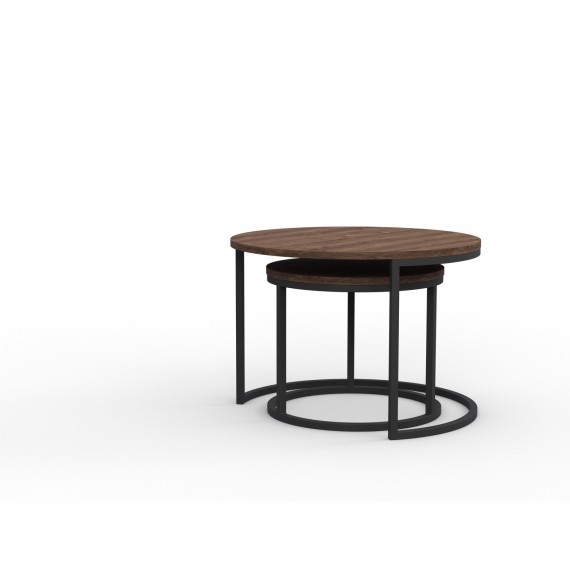Սուրճի սեղան HOBEL EX-B22 METAL BLACK/ K090 (2) 