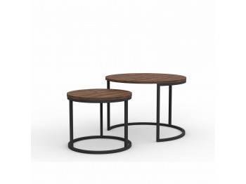 Coffee table HOBEL EX-B22 METAL BLACK/ K090 (2) 