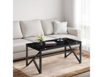Журнальный стол HOBEL GRAND METAL BLACK/ GLASS (1) 