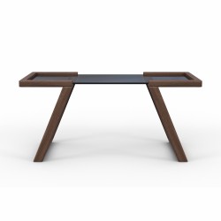 Журнальный стол HOBEL MIA GLASS DARK CHOCOLATE (2) 