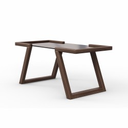 Журнальный стол HOBEL MIA GLASS DARK CHOCOLATE (2) 