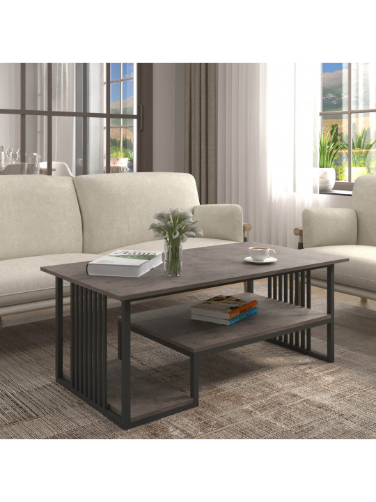 Սուրճի սեղան HOBEL ML-ARM99 METAL BLACK/ K539 (1) 