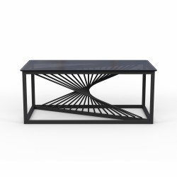 Журнальный стол HOBEL WMX-CT-27 METAL BLACK/GLASS FM (1) 