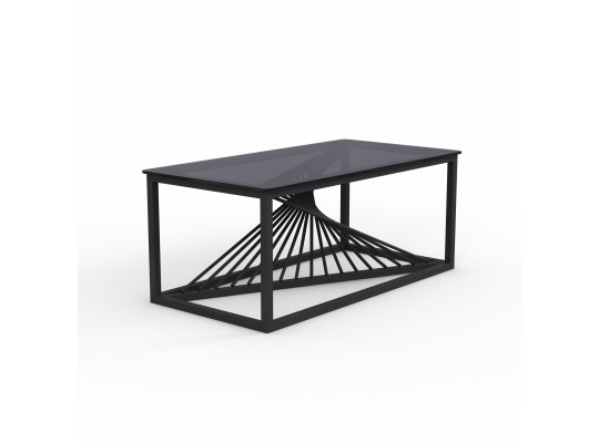 Coffee table HOBEL WMX-CT-27 METAL BLACK/GLASS FM (1) 