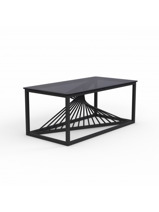 Սուրճի սեղան HOBEL WMX-CT-27 METAL BLACK/GLASS FM (1) 