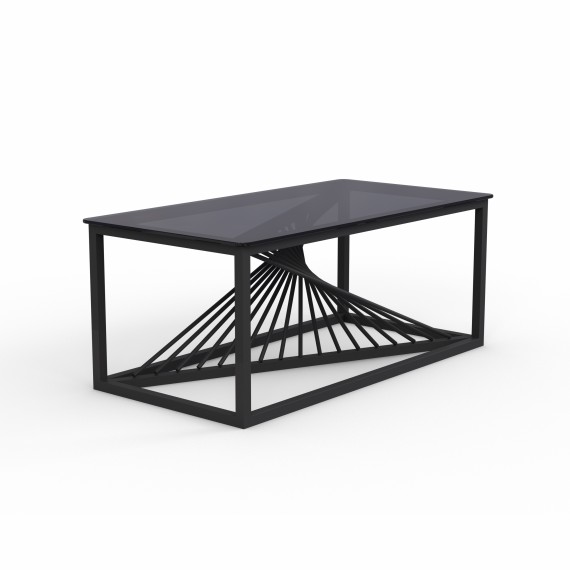 Սուրճի սեղան HOBEL WMX-CT-27 METAL BLACK/GLASS FM (1) 
