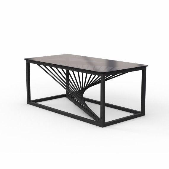 Սուրճի սեղան HOBEL WMX-CT-27 METAL BLACK/GLASS FM (1) 