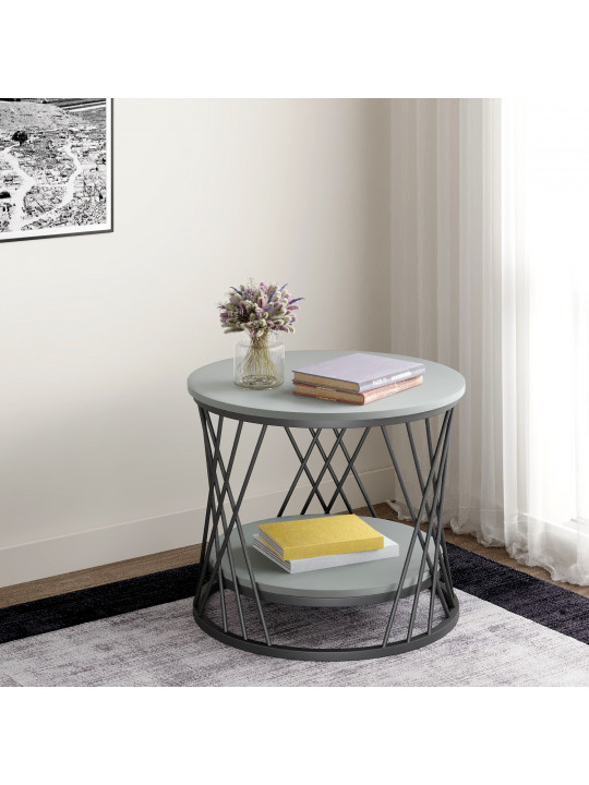 Coffee table HOBEL WMX-CT-19 MDF 5502Y/ BLACK METAL  (1) 