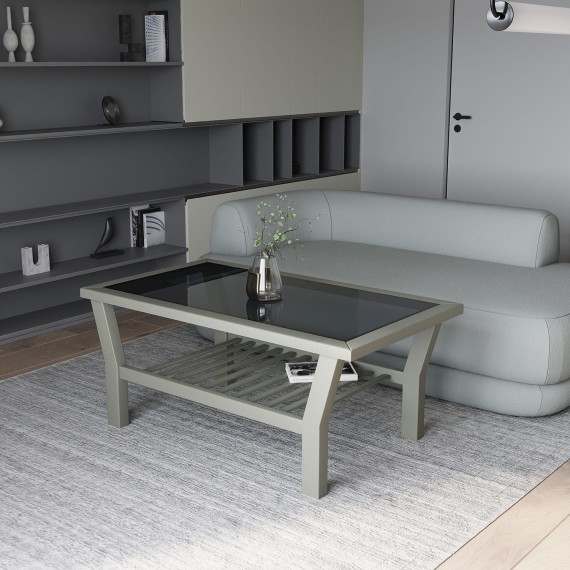Coffee table HOBEL LUCI WOOD GREY (1) 