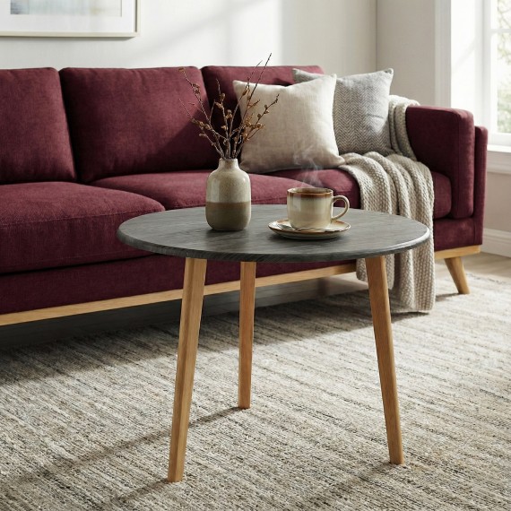 Журнальный стол HOBEL MANHATTAN 65X65X47-COMBY (1) 