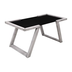 Журнальный стол HOBEL MIA GLASS ANTIC GREY (2) 