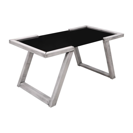 Журнальный стол HOBEL MIA GLASS ANTIC GREY (2) 
