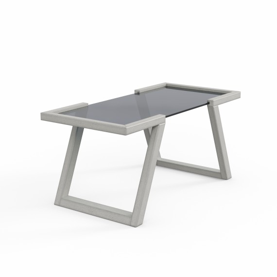 Журнальный стол HOBEL MIA GLASS ANTIC GREY (2) 