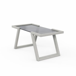 Журнальный стол HOBEL MIA GLASS ANTIC GREY (2) 
