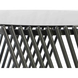 Журнальный стол HOBEL WMX-CT-39 BLACK METAL/GLASS FM (1) 