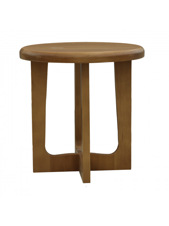 Side table HOBEL ROUND WOOD D500 NATURAL (1) 