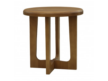 Side table HOBEL ROUND WOOD D500 NATURAL (1) 