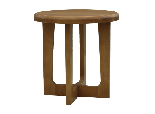 Side table HOBEL ROUND WOOD D500 NATURAL (1) 
