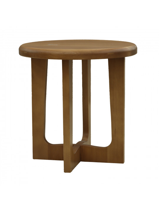 Side table HOBEL ROUND WOOD D500 NATURAL (1) 