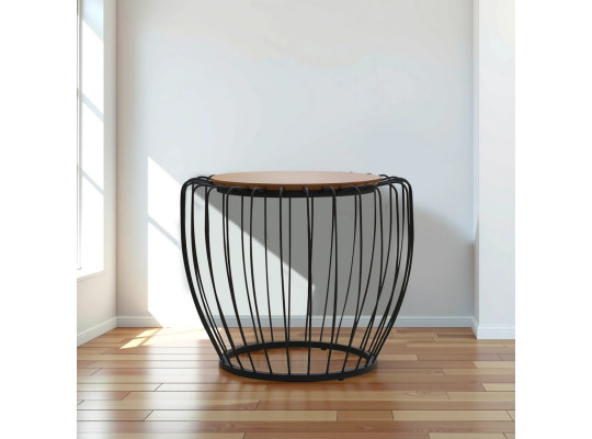 Սուրճի սեղան HOBEL SABINE L-51R F502 BLACK KAJURA AREX (1) 