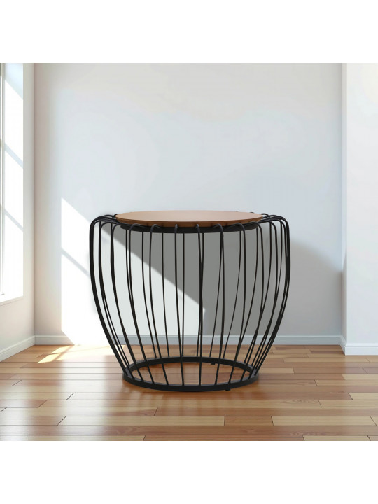 Coffee table HOBEL SABINE L-51R F502 BLACK KAJURA AREX (1) 