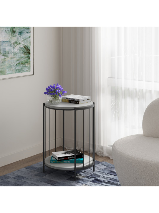 Սուրճի սեղան HOBEL SUNNY METAL BLACK/ GREY 5502Y (1) 