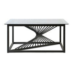 Журнальный стол HOBEL WMX-CT-27 METAL BLACK/GLASS FM (1) 
