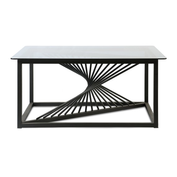 Սուրճի սեղան HOBEL WMX-CT-27 METAL BLACK/GLASS FM (1) 