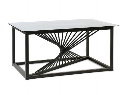 Coffee table HOBEL WMX-CT-27 METAL BLACK/GLASS FM (1) 