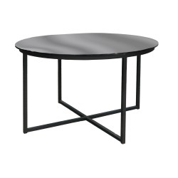 Журнальный стол HOBEL WMX-CT-47 BLACK METAL/BLACK GLASS FM (3) 