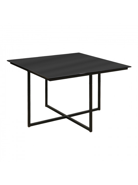 Coffee table HOBEL WMX-CT-48 BLACK METAL/BLACK GLASS FM (3) 