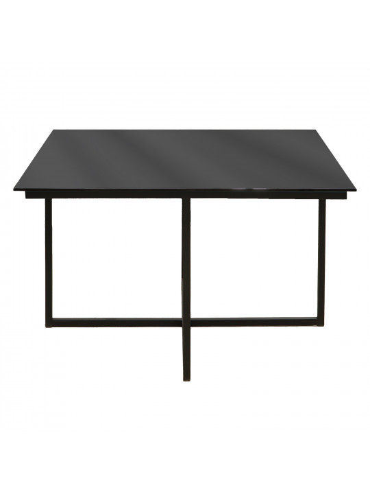 Coffee table HOBEL WMX-CT-48 BLACK METAL/BLACK GLASS FM (3) 