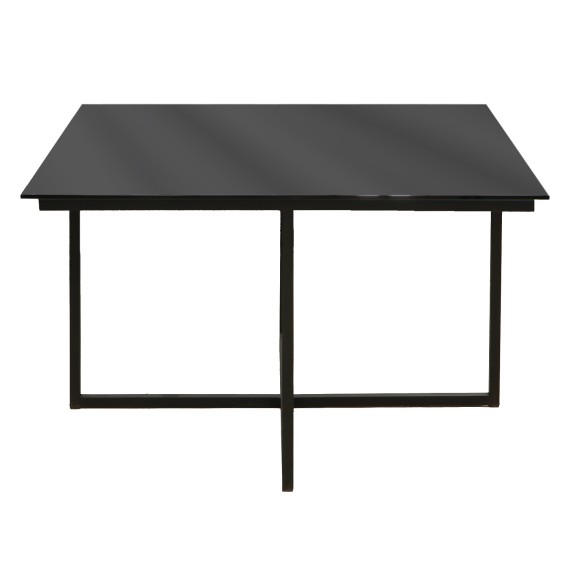 Журнальный стол HOBEL WMX-CT-48 BLACK METAL/BLACK GLASS FM (3) 