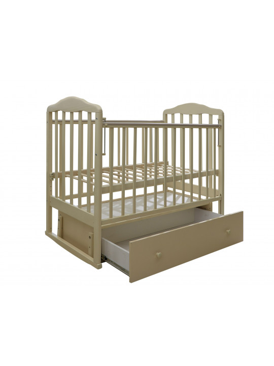 Кровать для новорожденных RANT TRADE АЛИТА 120*60 СЛОНОВАЯ КОСТЬ 4/6 универ маят/ящ ЦБ-0015428
