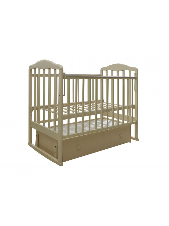 Кровать для новорожденных RANT TRADE АЛИТА 120*60 СЛОНОВАЯ КОСТЬ 4/6 универ маят/ящ ЦБ-0015428