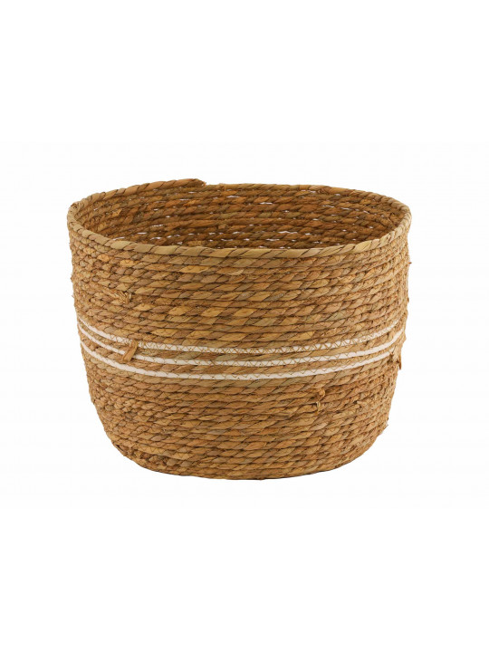 Decorate objects KOOPMAN BASKET SET CATTAIL LEAF ROUND (KR2002610 L)