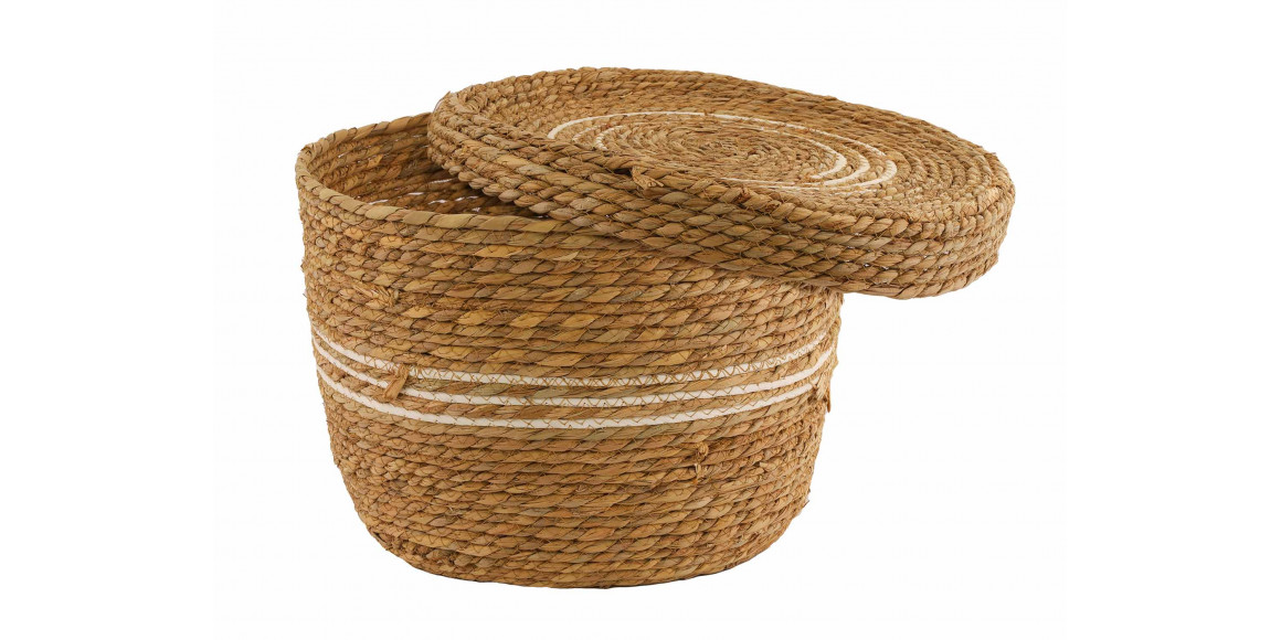 Декоративные акссесуары KOOPMAN BASKET SET CATTAIL LEAF ROUND (KR2002610 L)