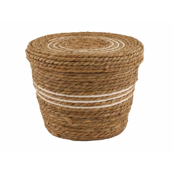 Դեկորատիվ առարկաներ KOOPMAN BASKET SET CATTAIL LEAF ROUND (KR2002610 M)