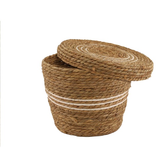 Դեկորատիվ առարկաներ KOOPMAN BASKET SET CATTAIL LEAF ROUND (KR2002610 M)