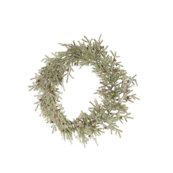 Новогодные декоративные аксессуары KOOPMAN WREATH 45CM 105 TIPS FROSED (317992040)