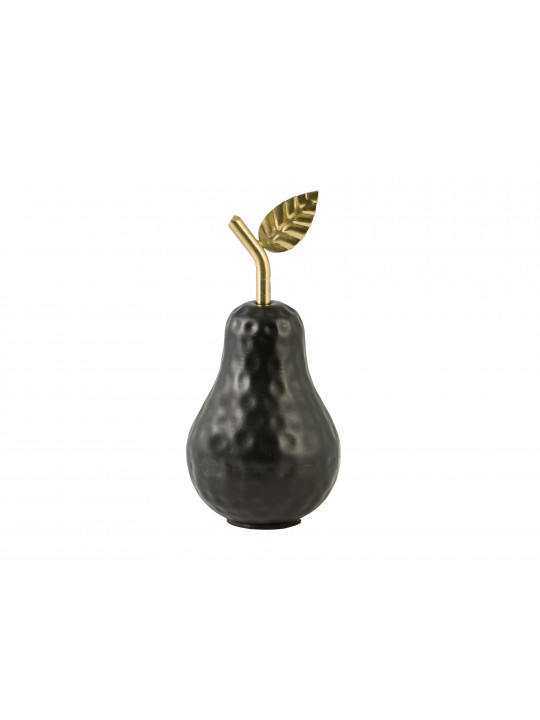 Decorate objects KOOPMAN APPLE AND PEAR BLACK/GOLD ALUM A68100320