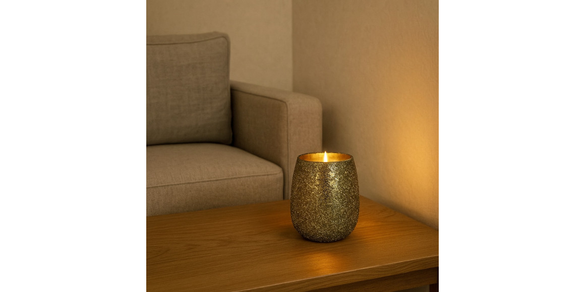 Candlestick KOOPMAN BEADED VOTIVE 10X10CM (137430) (A68121430)